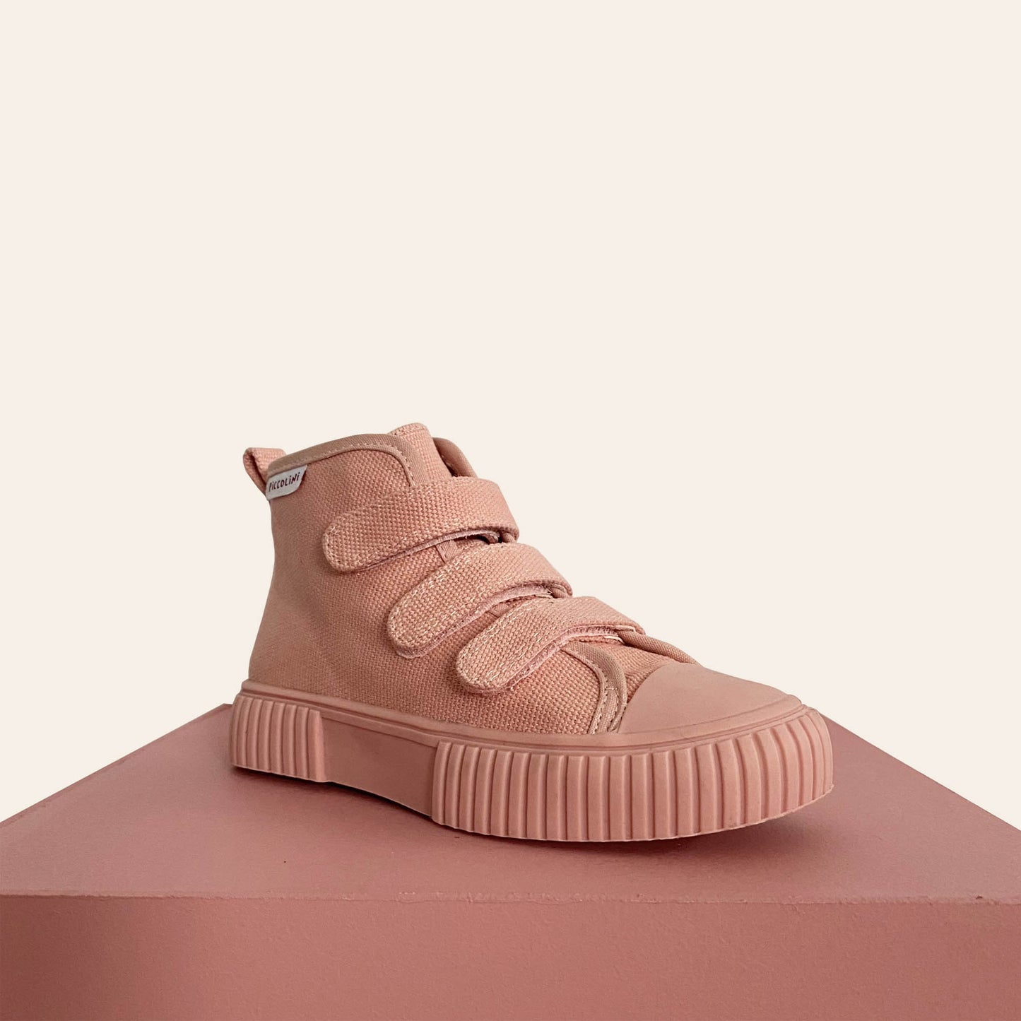 Pink hightop kids sneaker