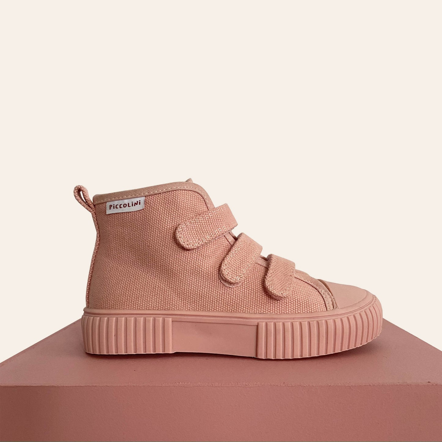 Pink hightop kids sneaker