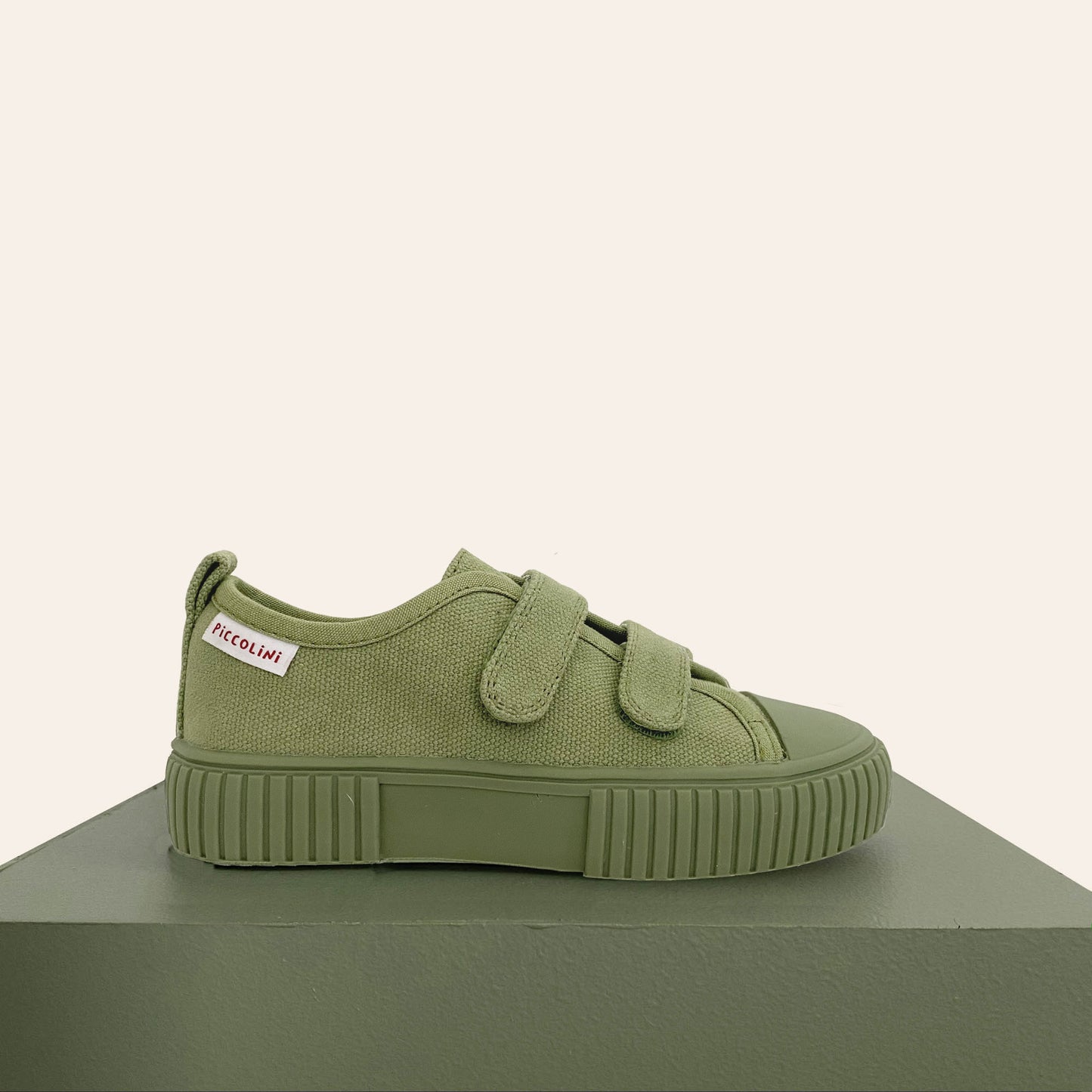 khaki lowtop kids sneaker